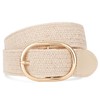SUOSDEY Straw Woven Elastic Belt, Stretch Wide Waist Belts for