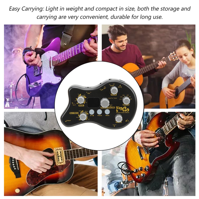 Guitar Multi Effects Processor Effect Pedal POGO Delay Reverb Distortion