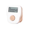 Ring Counter White Manual Luminous Ring Type USB Rechargeable Sweat