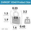 [ZARKER XD40] Heavy Duty Outdoor 4-Digit Combination Padlock for Locker,