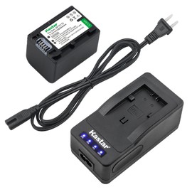 Kastar LED Super Fast Charger & Camcorder Battery x1 for Sony NP-FH70 and Sony SR77 SR8 SR80 SR82 SR85 SR87 SR90, Sony DSC-HX1 DSC-HX100 HX100V DSC-HX200 HX200V HDR-CX100 CX100 CX105 CX106