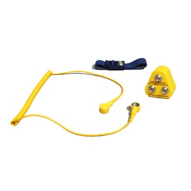 Kill Stat Anti Static ESD Personal Grounding Kit, Includes: UK Grounding Adaptor, ESD Wrist Strap and Grounding Cable, Premium High Quality Grounding Kit, Protects Electronics From Static (12ft Cord)