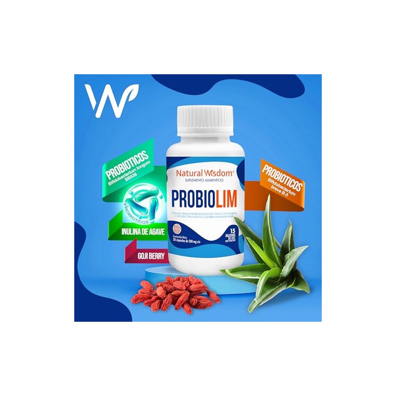 NW Probiolim con Probioticos Mujer Hombre Bifidobacterium Longum BB536 y