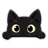 Black Cat Decor Sticker - Cute PVC Sticker for Car