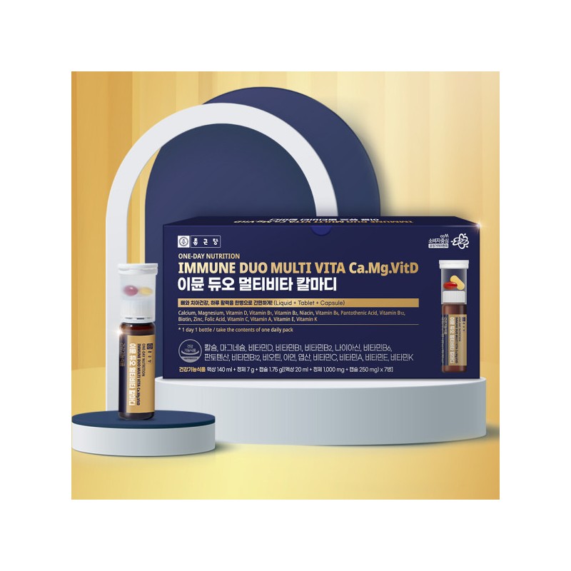 Chong Kun Dang Immune Duo Multivita Calmadi Liquid Calcium Magnesium