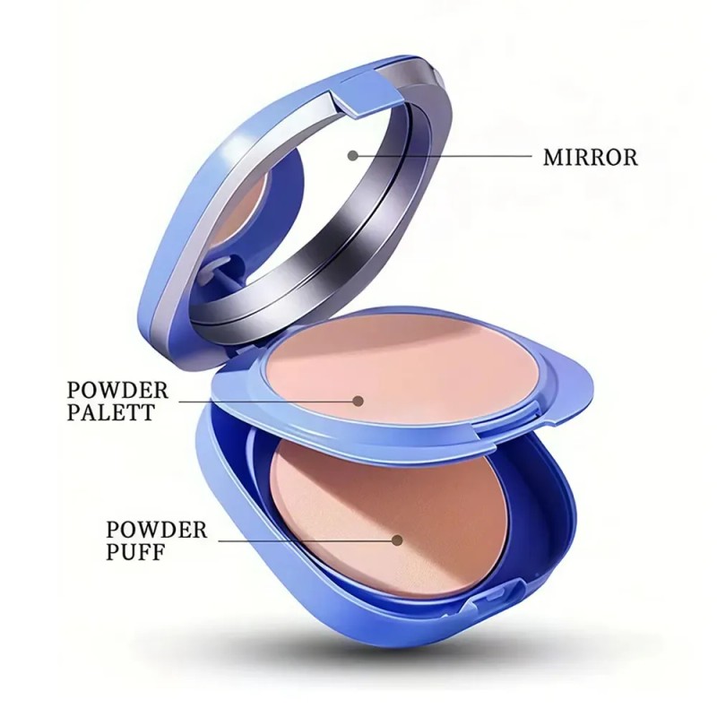 Base de Maquillaje KIRRMING en Polvo Compacto Mate con FPS