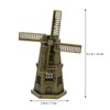 Windmill Model Desktop Decoration Ornaments - Netherlands Windmill Alloy Model