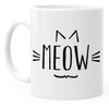 MoonWorks Coffee Cup Cat Meow Meow Meow Cat Tea Cup