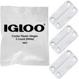 Igloo Cooler Plastic Hinges for Ice Chests (Set of 3) - Made in the USA - Standard Size - Contains UV Inhibitors