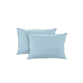 Kickoff 100% Bamboo Viscose Pillowcases Only, Standard, Cooling Breathable, Hidden Zipper, Bedding Pillow Covers for Hot Sleepers (2 Pack, Standard 20"x26" Coastal Blue)