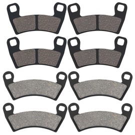DUOOK Front Rear Brake Pads for Ranger XP 1000 2018-2023,Polaris General 1000 2016-2020,Ranger Crew XP 1000 2019-2020,Ranger Crew 570 RZR S4 1000 RZR 4 900（4 Pack）