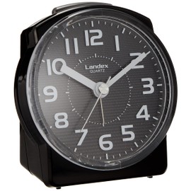 LANDEX YT5304BK Alarm Clock, Black, Luminous King, Analog, Snooze, Light Included
