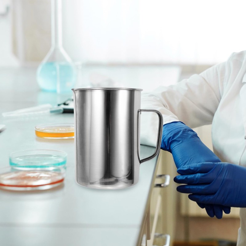 DOITOOL Stainless Steel Measuring Jug with Scale for Laboratory and
