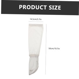 Healvian 1 Pair Ice Silk Sleeves Guantes Para De Arm Sleeves for Sports Gloves for Sun Protection for Women Sunblock Arm Sleeves UV Sleeves for Arms UV Sleeves for Men Cooling Acrylic White