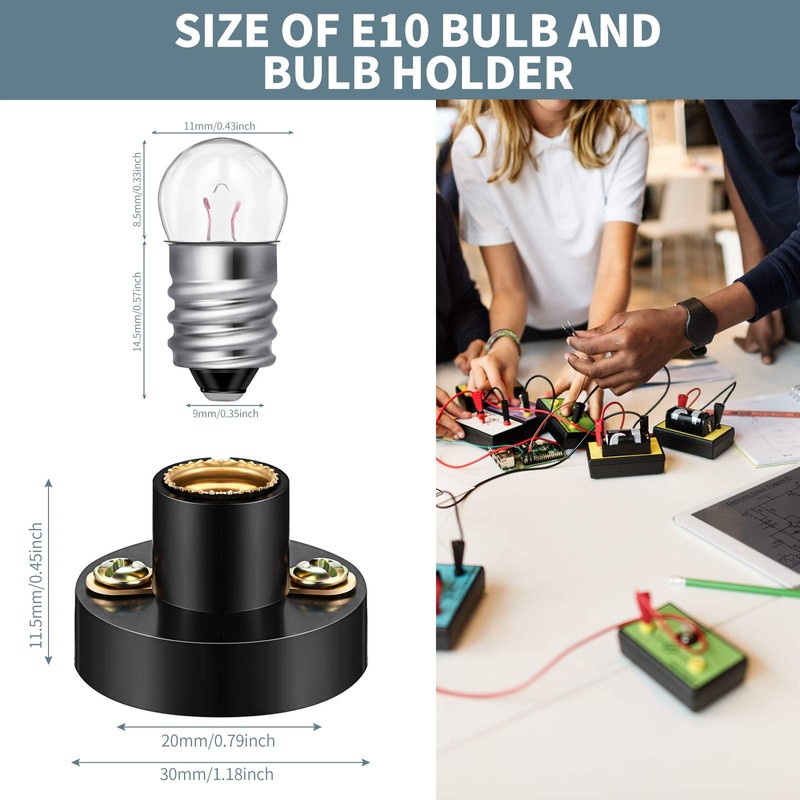 Honoson 30 Pieces E10 Screw Mini Bulbs Warm White Light