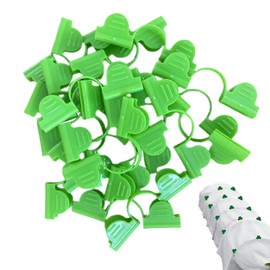 Garden Clips - Film Row Clips, Grow Tunnel Hoop Clamps - Greenhouse Hoops, Supplies, Arch Bend Film Fastener for Raised Bed and Garden Netting