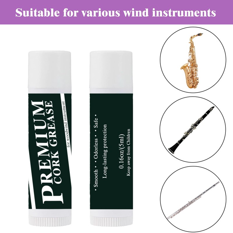 Lerodite Cleaning Cloth Swab for Inside Tube Suitable for Clarinet