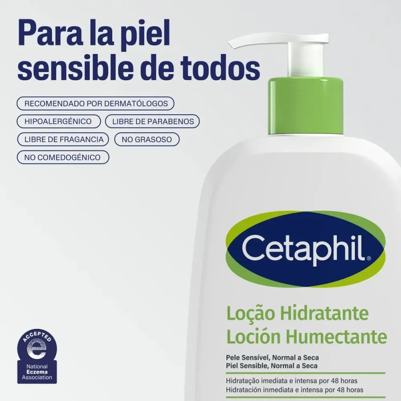 Loción Humectante Cetaphil Piel Sensible Normal A Seca 473ml