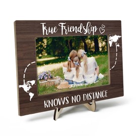 KLYTINK Best Friends Picture Frame Gift, Friendship Photo Frame, Long Distance Friendship Picture Frame Gift, Farewell Gift Graduation Gift for Friends, Birthday Gifts for Women BFF Soul Sister(Bronw