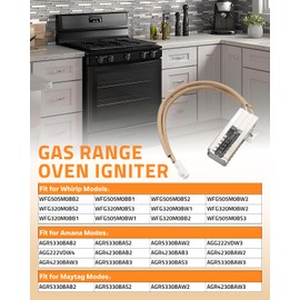 W11176454 Oven Igniter W10914411 Fit for Whirlpool Amana Maytag Gas Oven, Replace AP6327293 4547416 PS12348439 EAP12348439