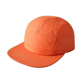 RUNQIU Mesh Cap, Sports Hat, Simple, Five Panel, Shallow Baseball Cap, UV Protection, Breathable, Cool, Quick Drying, Solid, Running, Climbing, Fishing, Golf, Driving, Outdoors, Unisex, orange