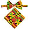 Kente nyama African Print Cloth Tie Sets Kente Bow Tie