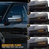 RUXIFEY Sequential LED Side Mirror Reflector Lights Smoked Lens Compatible