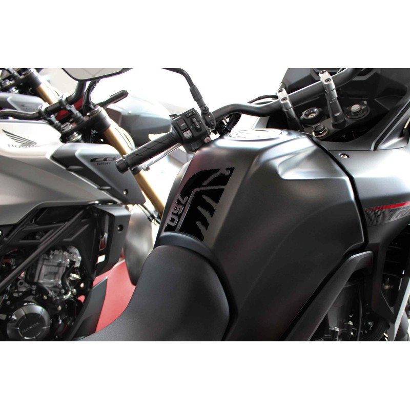 Tankpad Motorcycle Tank Protector Compatible with Honda Transalp 750 Black
