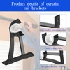 2 Pack Heavy Duty Curtain Pole Brackets – Wall Mounted