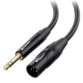 Cable Matters Cable TRS a XLR de 6,35 mm (1/4 pulgada) (Cable XLR a TRS) Macho a macho 3 pies