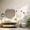 5-Pieces Matte Black Bathroom Hardware Accessories Set, Heavy Duty Bath