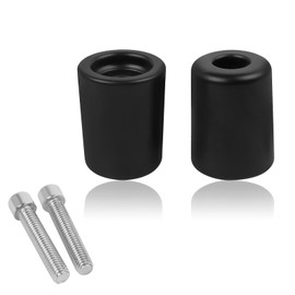 WORLDMOTOP Aluminum Bar End Plug Handle Bar End Caps Replacement for Kawasaki ZX4R ZX-4R ZX-4RR 2023 2024, black