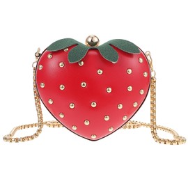 VALICLUD Street Bag Women's Shoulder Bag Strawberry Purse Strawberry Purse Strawberry Accessories Purse for Women Strawberry Purse, red, Sports