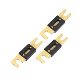 3PCS 400 Amp 32 VDC ANL Blade Fuse for Marine Car Vehicle Audio and Video System, Universal Car Accessories Gold-Plated ANL Fuses Replacement for Inverters and Other Current Applicationsm (400A-3PCS)