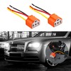 RGOAANC 2PCS Ceramic H4 9003 HB2 Wiring Harness Headlight Socket,