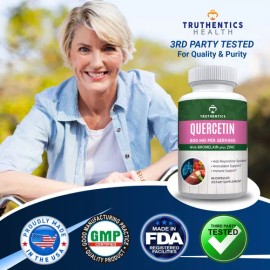 Quercetina Con Bromelina Y Zinc 60 Cápsulas Truthentics