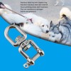 Double Jaw Shackle Professional Heavy Duty 304 Stainless Steel Rolling