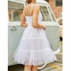 GRACE KARIN Women’s Spaghetti Strap Petticoat A-Line Midi Tutu Tulle