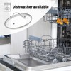 7" Tempered Glass Pan Lid with Steam Vent, Thickened to