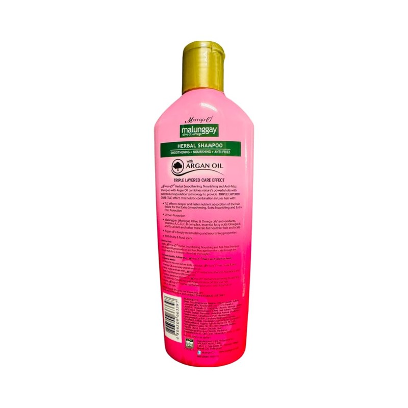 Moringa-O2 Herbal Anti-Frizz Shampoo with Argan Oil, 200mL