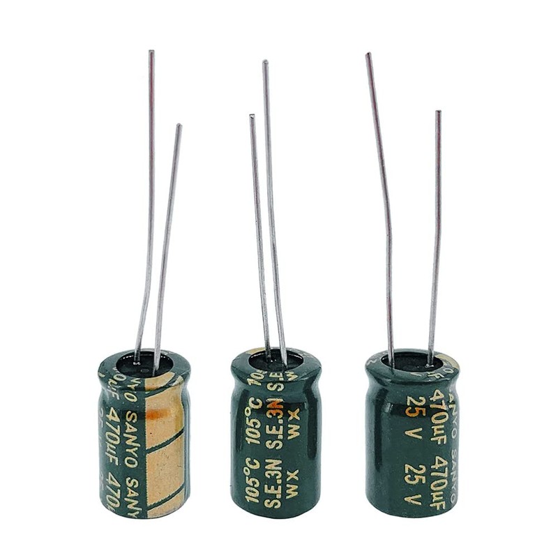 PENGLIN 20pcs Electrolytic Capacitors Aluminum Electrolytic Capacitors 25V 470UF 105℃
