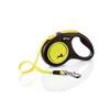 FLEXI Automatic Leash, Small (5m), Negro/Amarillo Reflejante