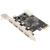 PCIe to USB2.0 Expansion Card 4 Ports 4 Pin Power