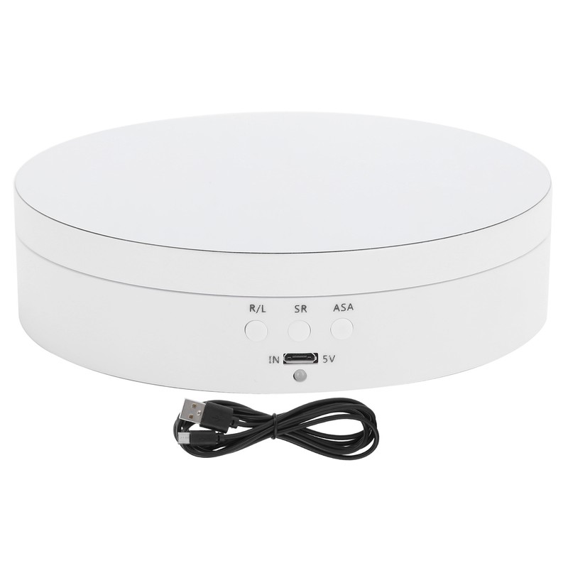 3 Speeds Electric Rotating Display Stand 360 Degree Turntable Jewelry