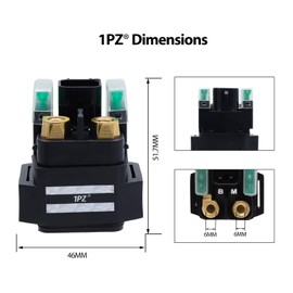 1PZ RP5-B06 Starter Solenoid Relay Replacement for Yamaha YFM700 Raptor 700 700R 2006-2020 1S3-81940-00-00 5UG-81940-00-00