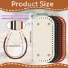 Dimeho 4+8 PCS Crochet Bag Bases with Braided Purse Handles,