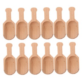 SHOWERORO 12Pcs Mini Wooden Spoons for Kitchen Seasoning Milk Powder and Sample Spoons for Cooking Baking and Serving at Home