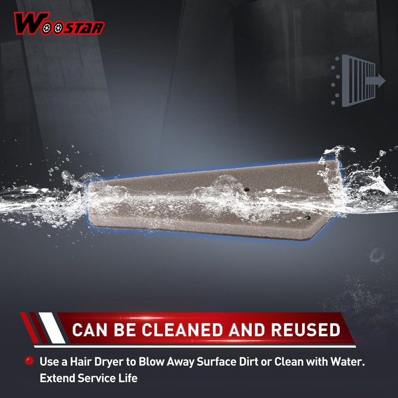 WOOSTAR Motorcycle Air Filter Element Replacement for 2 Stroke 50cc