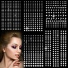 Soodyoow 850 Pcs Face Gems, 5 Sheets Gem Stickers, Rhinestones