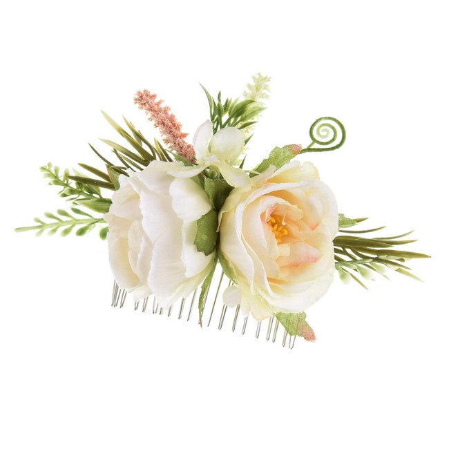 Vividsun Rose Hair Comb Floral Comb Brides Bridesmaids Wedding Festival Headpiece
